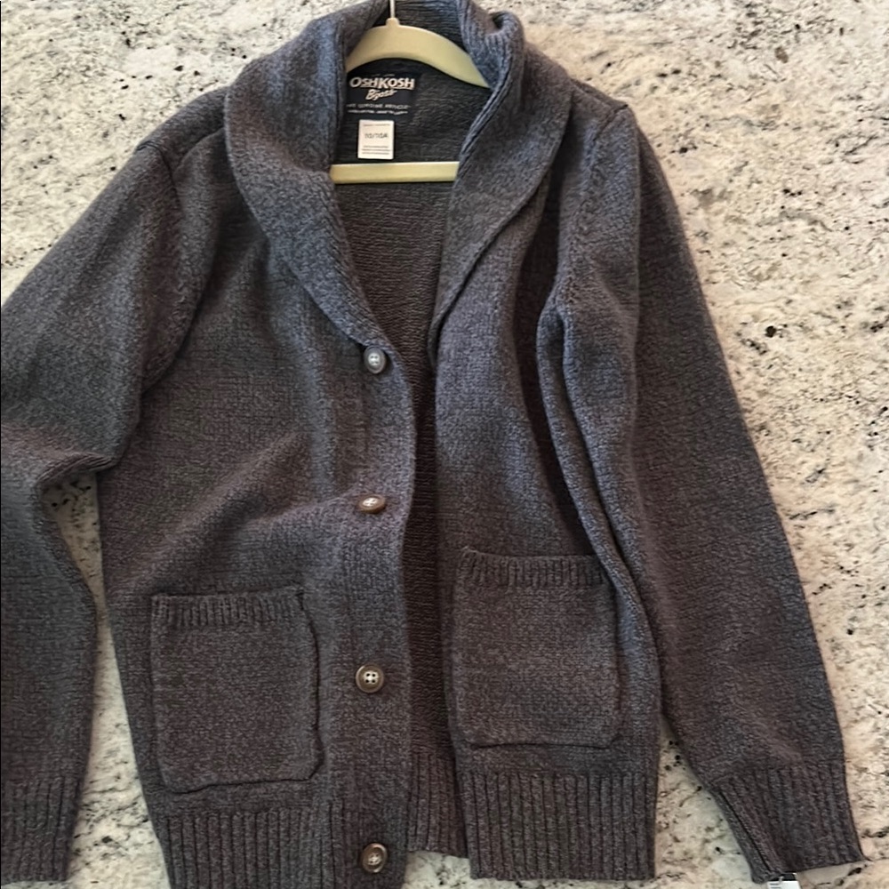 OshKosh B'gosh Charcoal Knit Cardigan